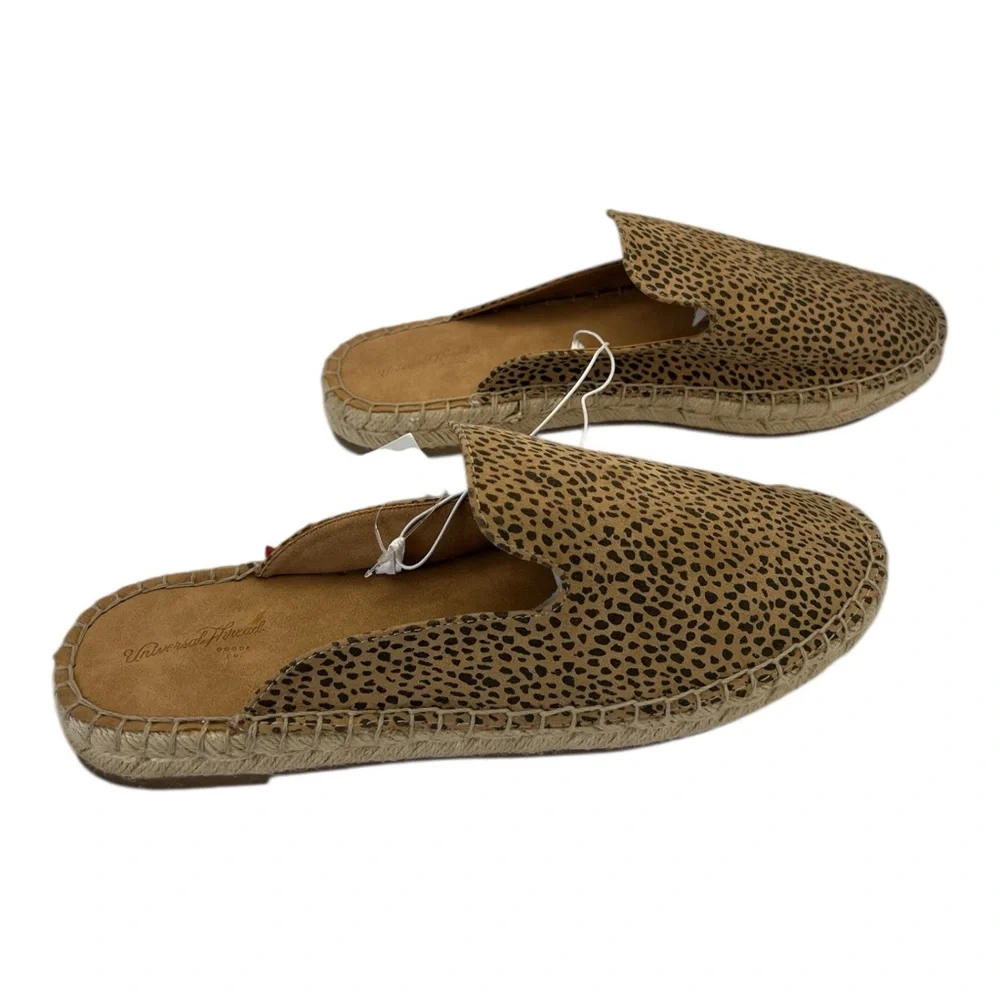 Universal Thread Clara Leopard Print Espadrilles Slip-On‎ Loafers, Size 7.5